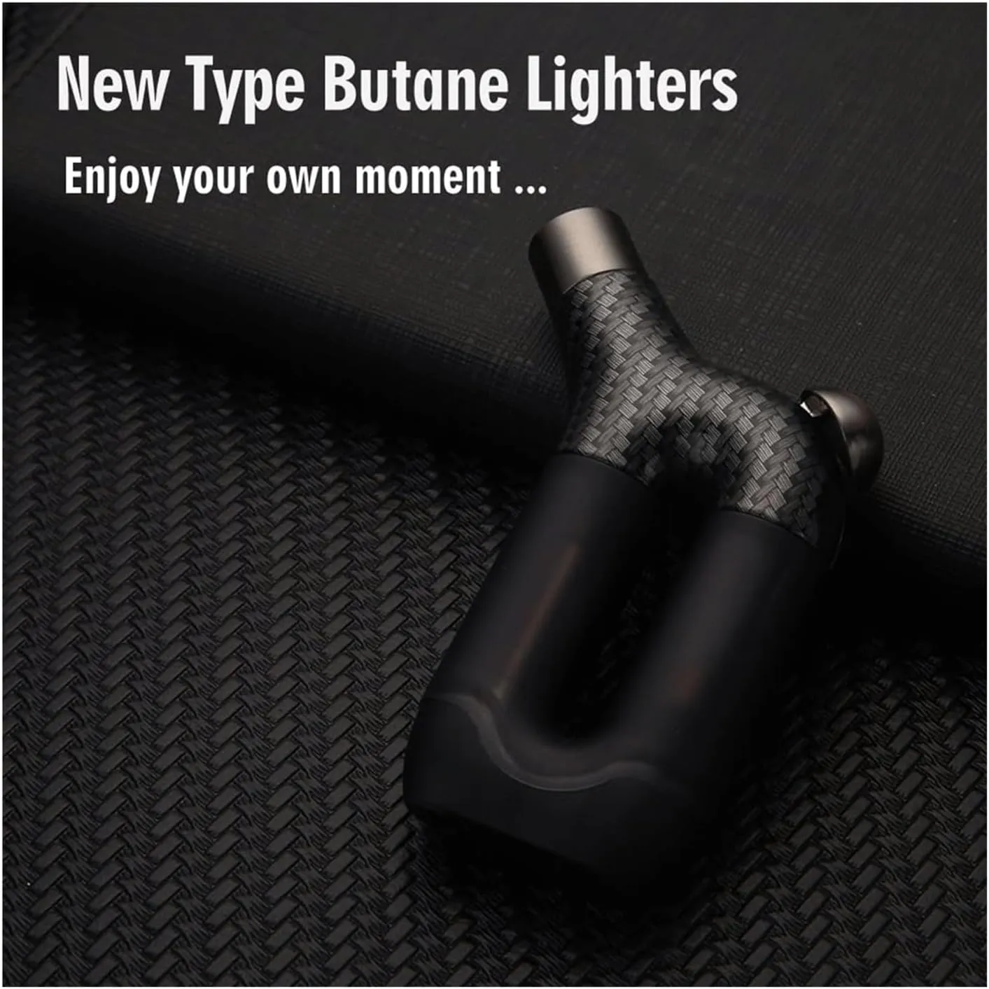 Large Capacity Visible Gas Canister Torch Lighter, Metal Windproof Single Jet Flame, Refillable Butane, Adjustable Flame, Camping, Backcountry(Red)