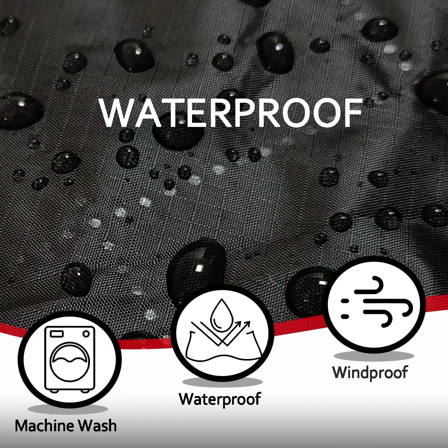 Large Outdoor Blanket Waterproof Quilted,Thick Warm Fleece Blanket for Stadium Camping Picnics Beaches Pets Sports - Sandproof Windproof Washable Portable - Black