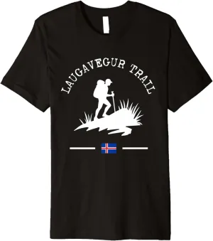 Laugavegur Trail Island Hiker Islandic Trekking Premium T-Shirt