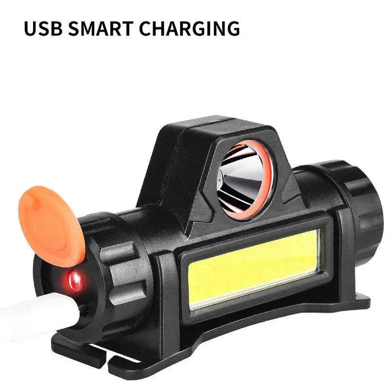 LED Headlamp Flashlight – Rechargeable, Magnetic, Long Battery Life for Night Fishing & Outdoor Use