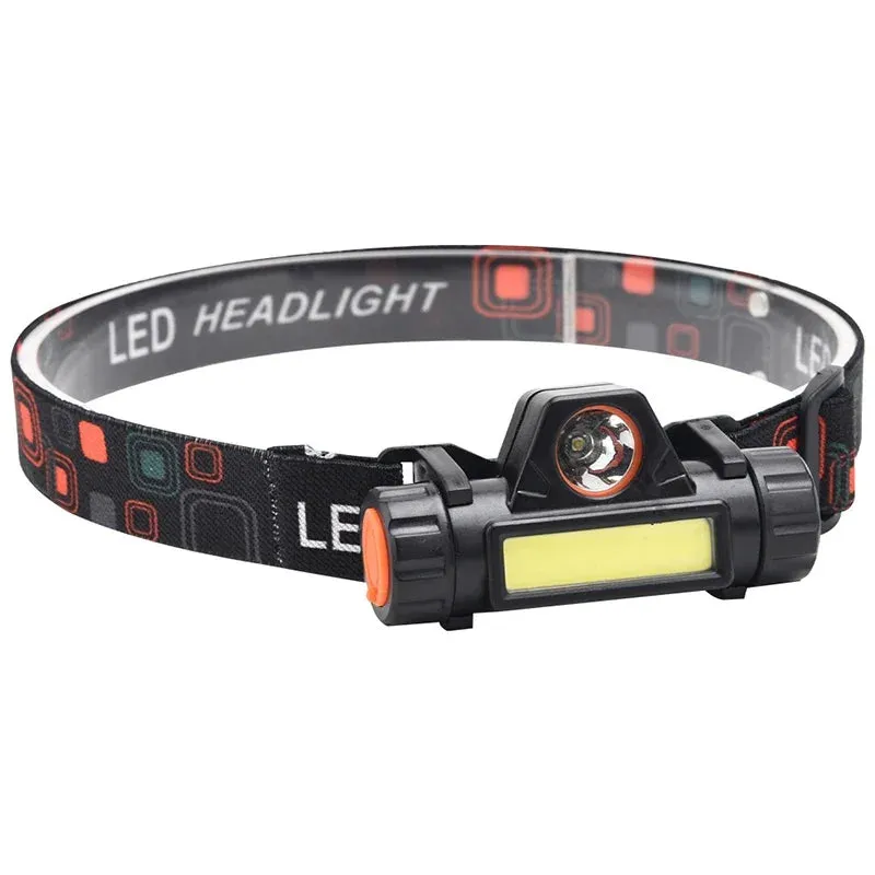 LED Headlamp Flashlight – Rechargeable, Magnetic, Long Battery Life for Night Fishing & Outdoor Use