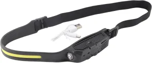 LED Headlight USB Charging Headlamp, LED Wide Beam Headlamp, 4 Level Double Button Switch Intelligent Sensing COB Headlights