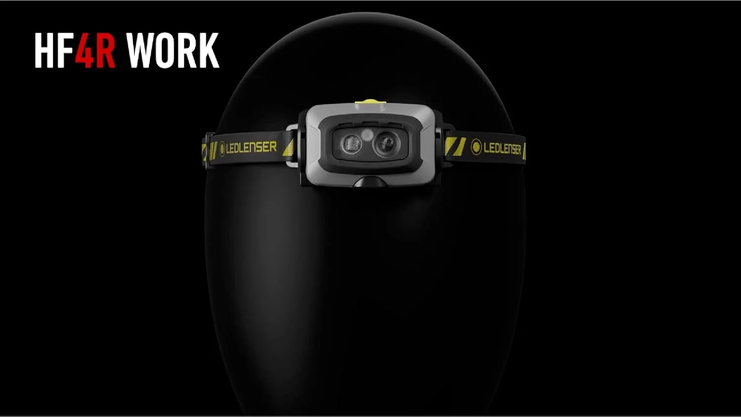 Ledlenser HF4R Work Hands Free, Rechargeable Headlamp, Dust and Water Resistant, 500 Lumens, Yellow