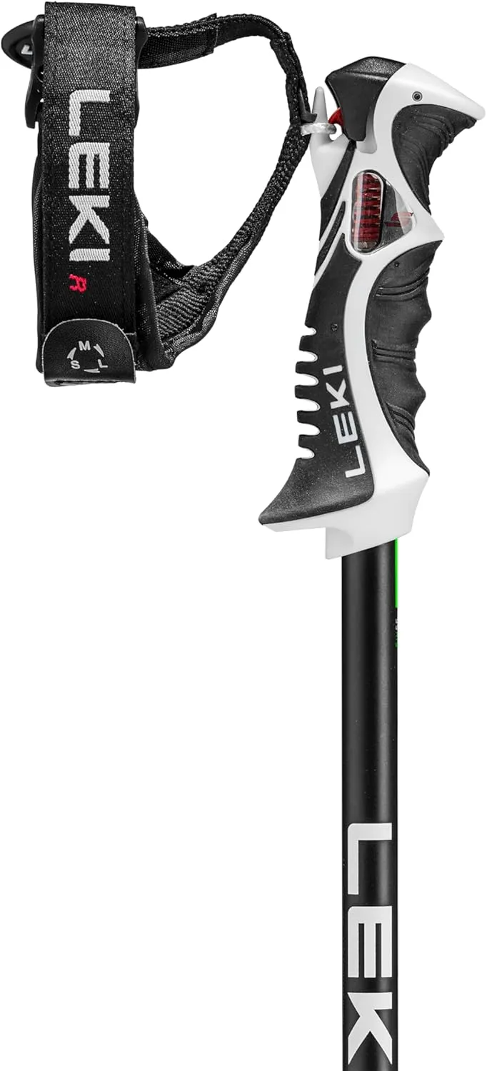 LEKI Bold Lite S Lightweight Aluminum Ski Poles for Alpine Skiing