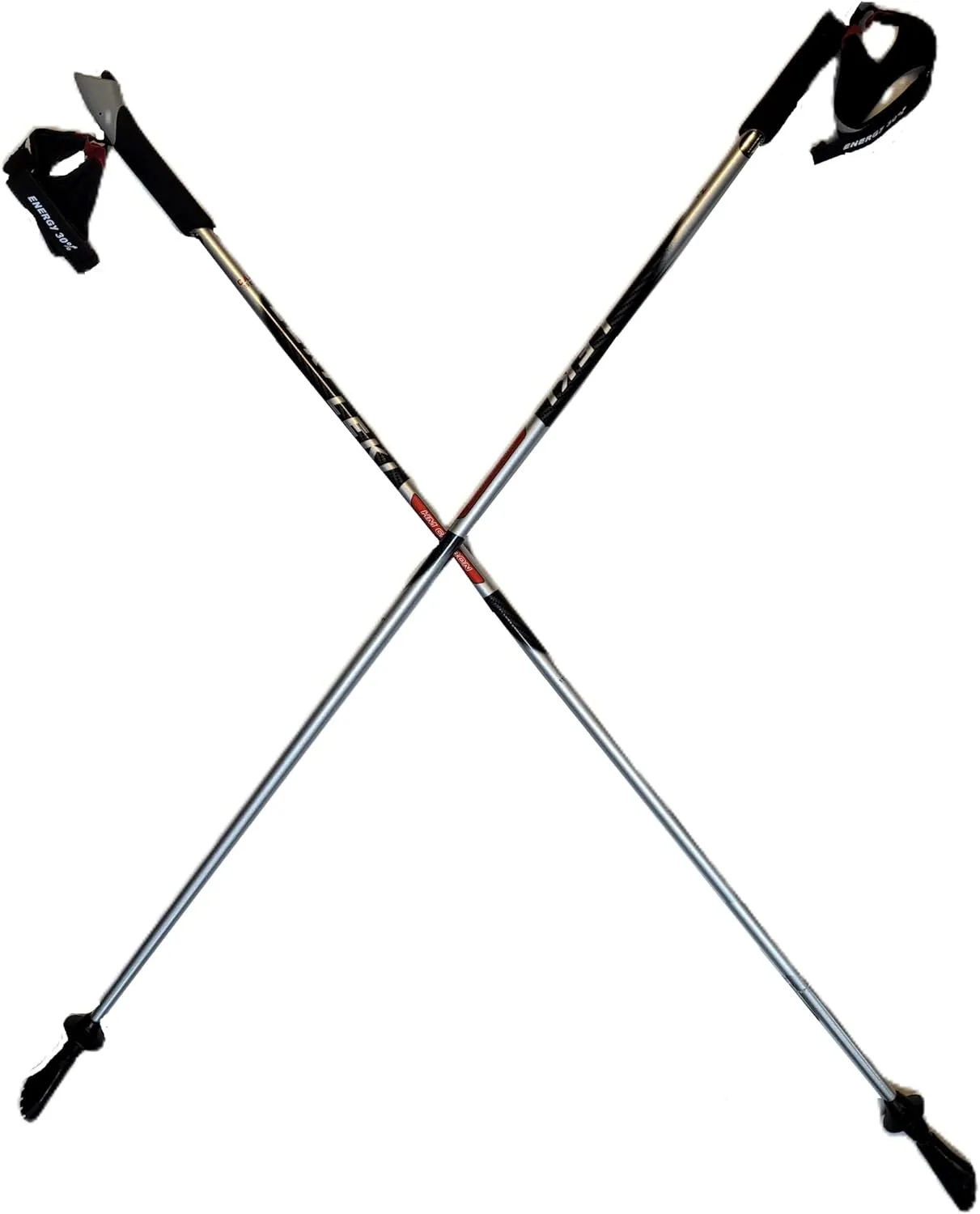 LEKI Nordic Walking Pacer Ultra Lightweight HM Carbon 130cm Silver
