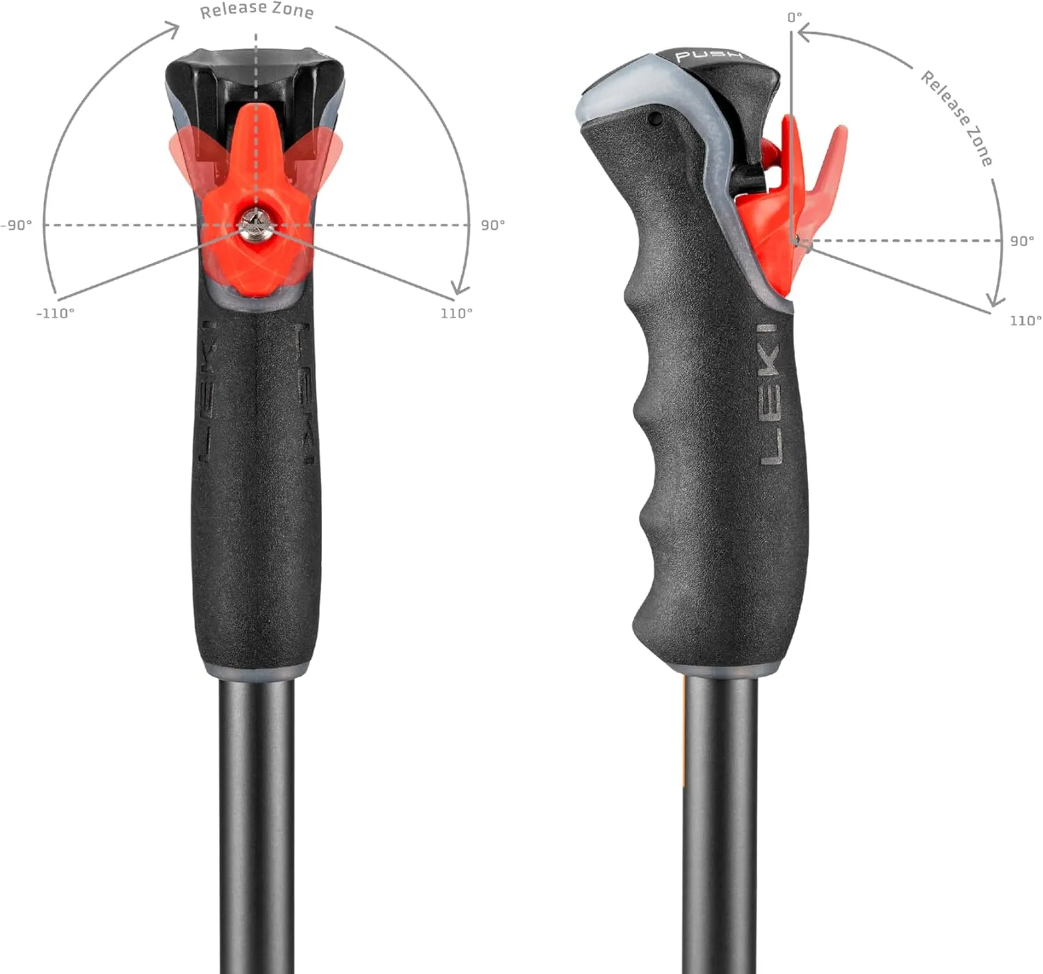 LEKI Peak Vario 3D Adjustable Ski Poles for Alpine Skiing