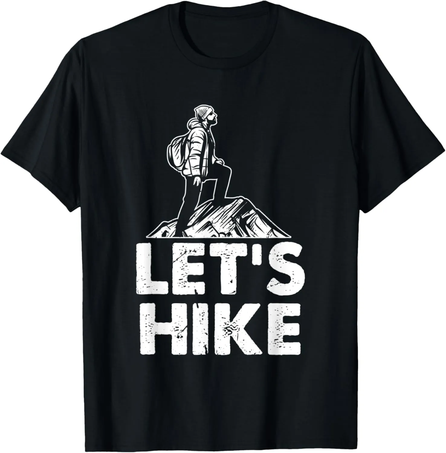 Let's Hike Mountain Range Hiking Fanatic Trekking Expert T-Shirt