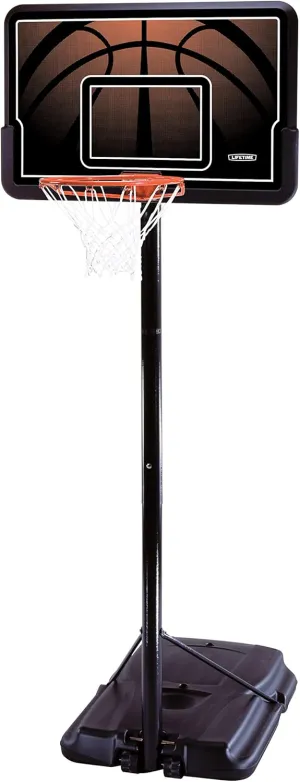 Lifetime Height Adjustable Portable Basketball System, 44 Inch Backboard