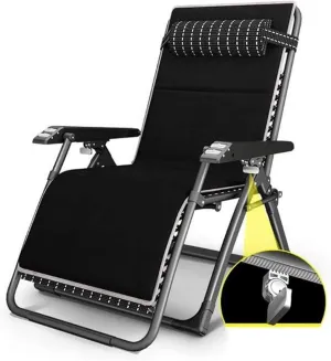 Lightweight Camping Chairs Loungers Folding Chair Foldable Sun Loungers,Adjustable Chair Balcony Recliner with Detachable Cushions Outdoor Camping Beach Chair/B