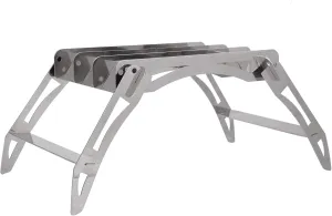 Lightweight Fire Pit Camping Grills, Stainless Steel Portable Foldable Campfire Charcoal BBQ Grill/#3