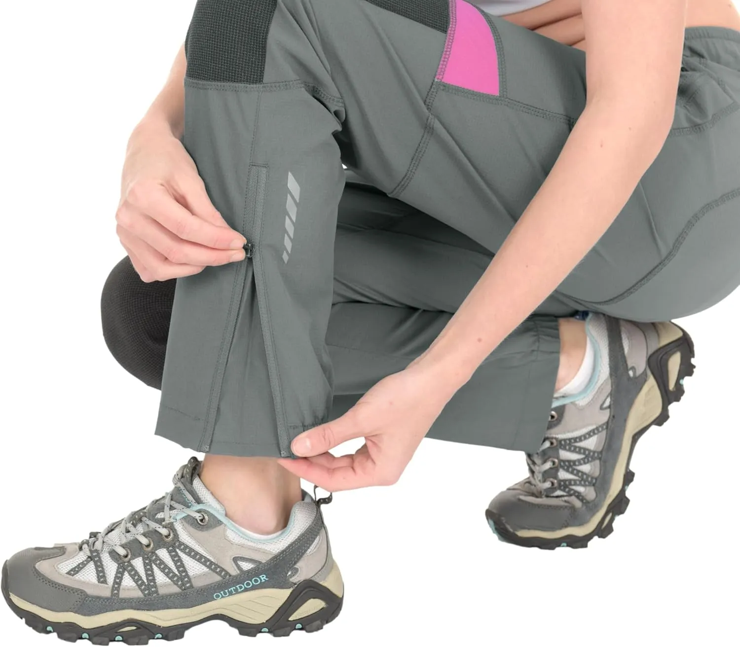 Little Donkey Andy Women's Lightweight Quick Dry Hiking Pants Reinforced Knees UPF 50 for Mountain Climbing Camping