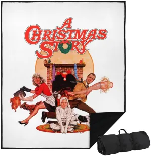 LOGOVISION A Christmas Story Picnic Outdoor Blanket, 50"x60" Poster, Foldable Blanket for Picnic, Beach, Camping, Park, Tailgate