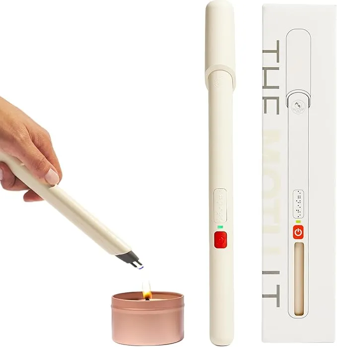 LT by USB Lighter Co - Windproof Rechargeable Electric Plasma arc Lighter in eco-Friendly Long Biodegradable Portable Enclosure Ideal for Candles, Camping, Grilling, Holidays, and Parties.