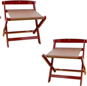 Luggage Rack 2 Pack Guest Rooms Luggage Rack, Folding Hotel Luggage Rack, With Cloth Solid Wood Travel Bag Rack, For Home Bedroom Guest Room, 60X50X65Cm ( Color : Brown )