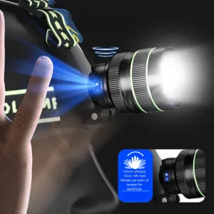 LumaTrek - Rechargeable Multi-Mode Headlamp for Adventure and Safety