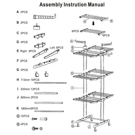LuxRoyale Foldable and Rolling Heavy Duty Clothes Drying Rack
