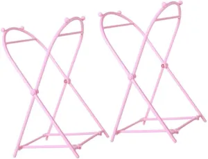 Luxshiny 2pcs Trash Holder Towel Hooks Lawn Bag Holder Folding Trash Bag Holder Bin Bag Holder Garbage Holder Brackets for Shelves Foldable Trash Bag Rack Trash Bag Stand Rag Hanging