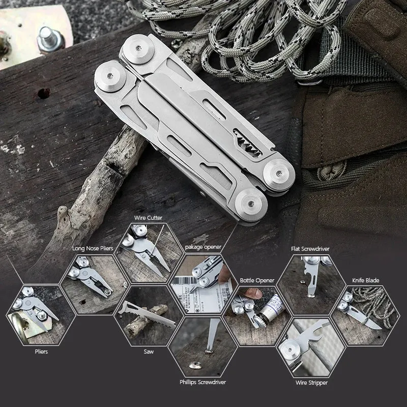 MAARTEN 12-in-1 Multitool Pliers for Camping & Survival