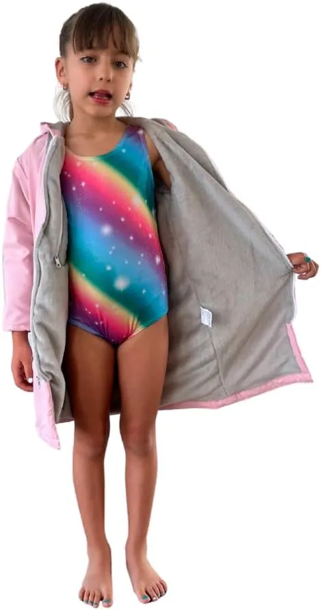 MACAR Waterproof Swim Parka with Fleece Lining – Ideal for Poolside & Outdoor Activities