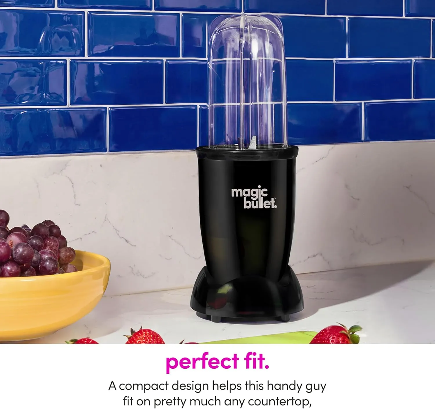 magic bullet Blender, Small, Black, 7 Piece Set
