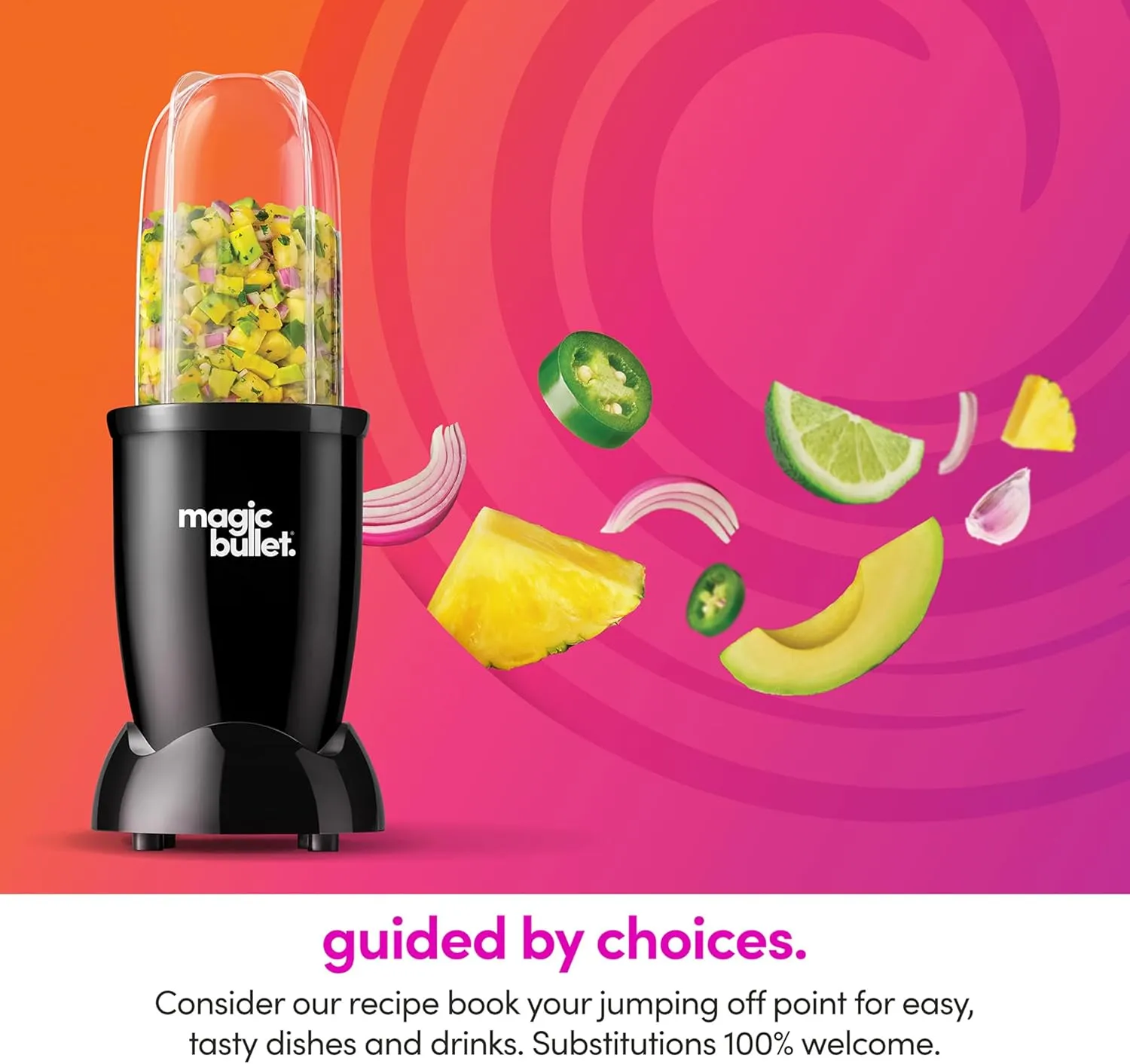 magic bullet Blender, Small, Black, 7 Piece Set