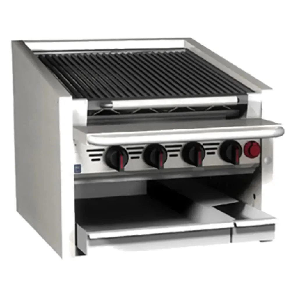 MagiKitch'N CM-RMB-624CR 24" Countertop Gas Radiant Charbroiler