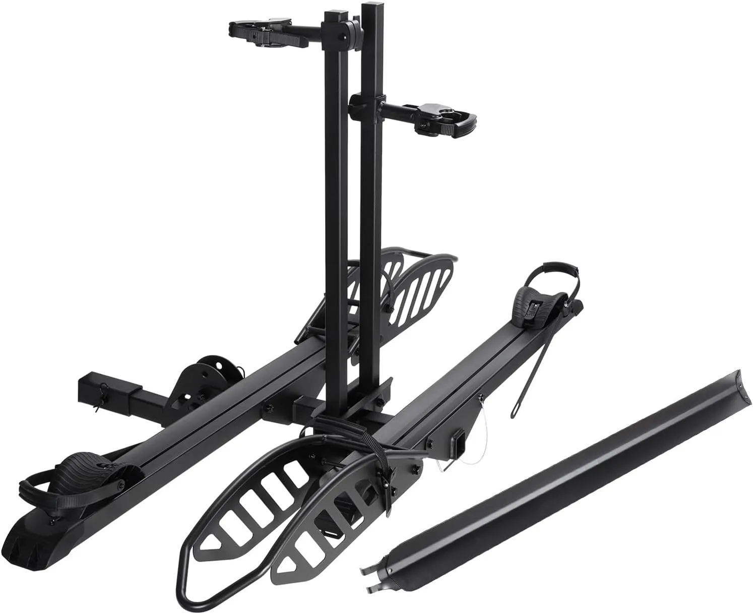 Mate R 2-Bike Rack, Hitch-Mount Platform Electric Bike Rack with Ramp, 200 lbs Capacity, Fits Car, SUV, Truck, RV, Van with 2-Inch Receiver and Up to 5-Inch Fat Tires E-Bike Bicycle