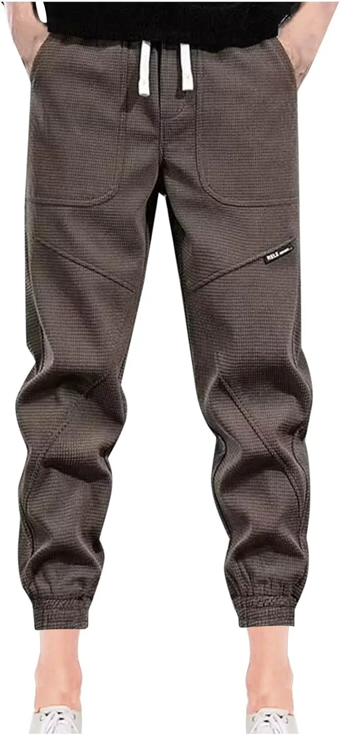 Men's Athletic Running Pants Lightweight Workout Joggers Quick Dry Gym Sweatpants Active Sports Track Training