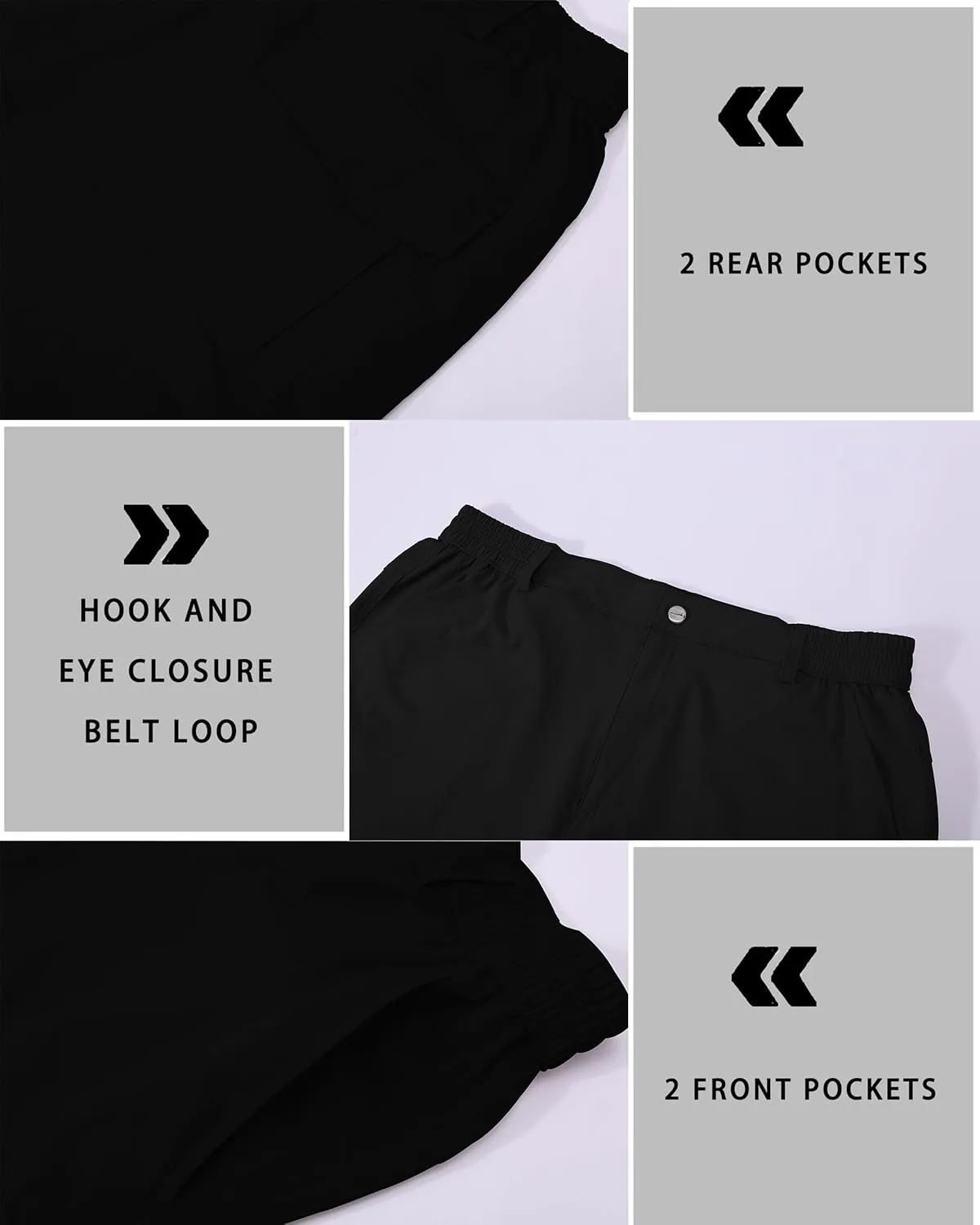 Men's Cargo Work Hiking Shorts Lightweight Quick Dry Waterproof Outdoor Golf Shorts for Men Fishing Travel Camping