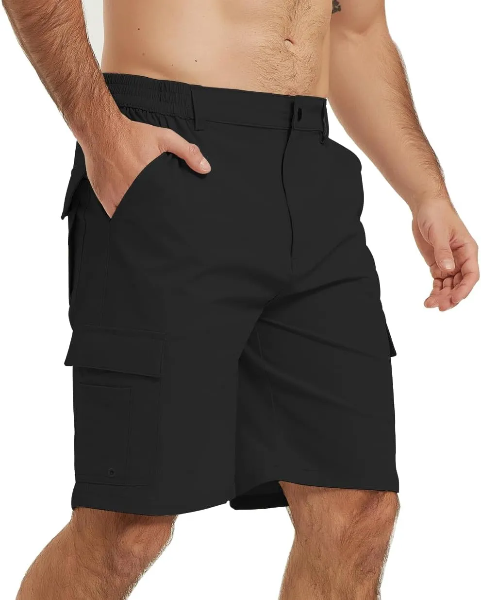 Men's Cargo Work Hiking Shorts Lightweight Quick Dry Waterproof Outdoor Golf Shorts for Men Fishing Travel Camping