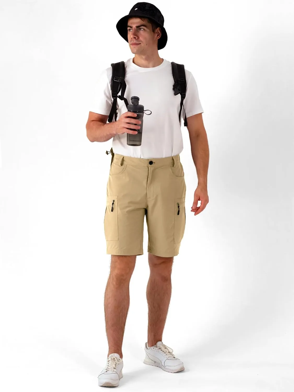 Mens Hiking Cargo Shorts Stretch Quick-Dry Outdoor Casual Work Shorts for Men Camping Fishing