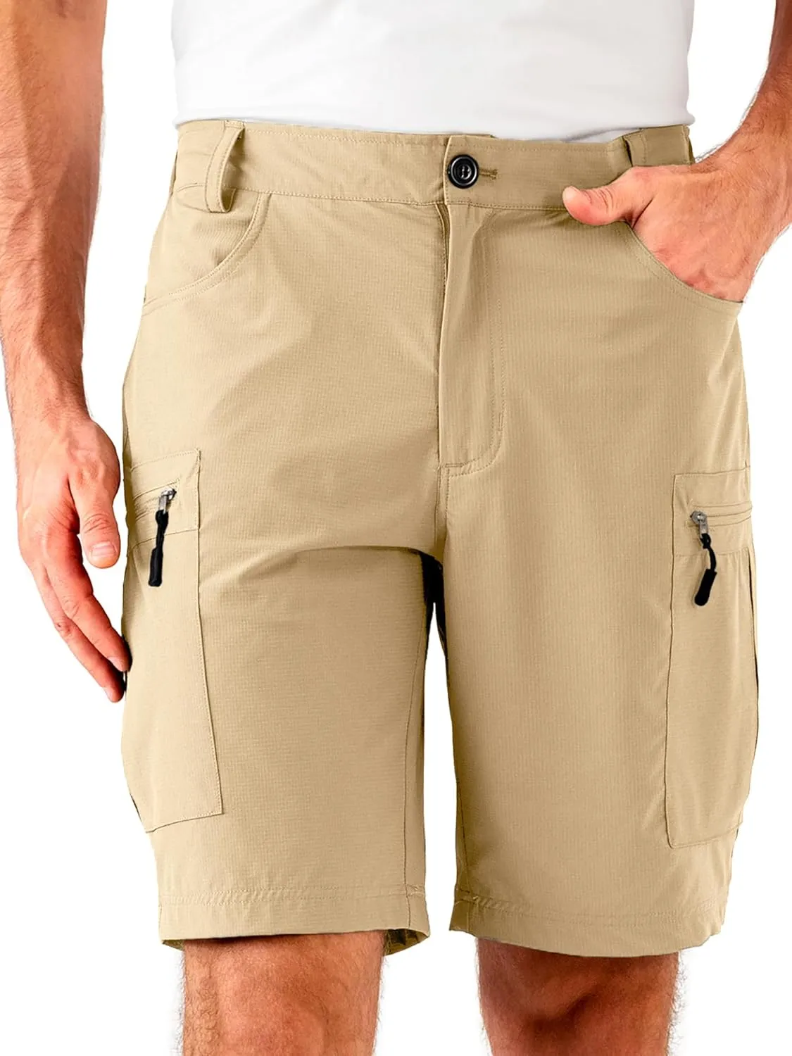 Mens Hiking Cargo Shorts Stretch Quick-Dry Outdoor Casual Work Shorts for Men Camping Fishing