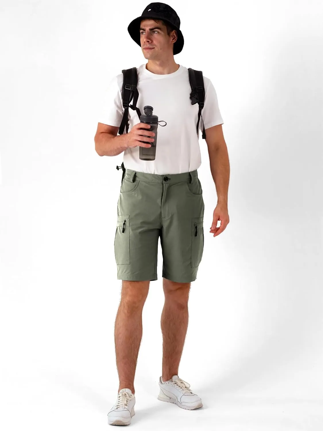 Mens Hiking Cargo Shorts Stretch Quick-Dry Outdoor Casual Work Shorts for Men Camping Fishing