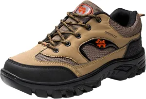 Men's Hiking Shoes Outdoor Walking Shoes Waterproof Work Shoes Trekking Trails Shoes with Arch Support