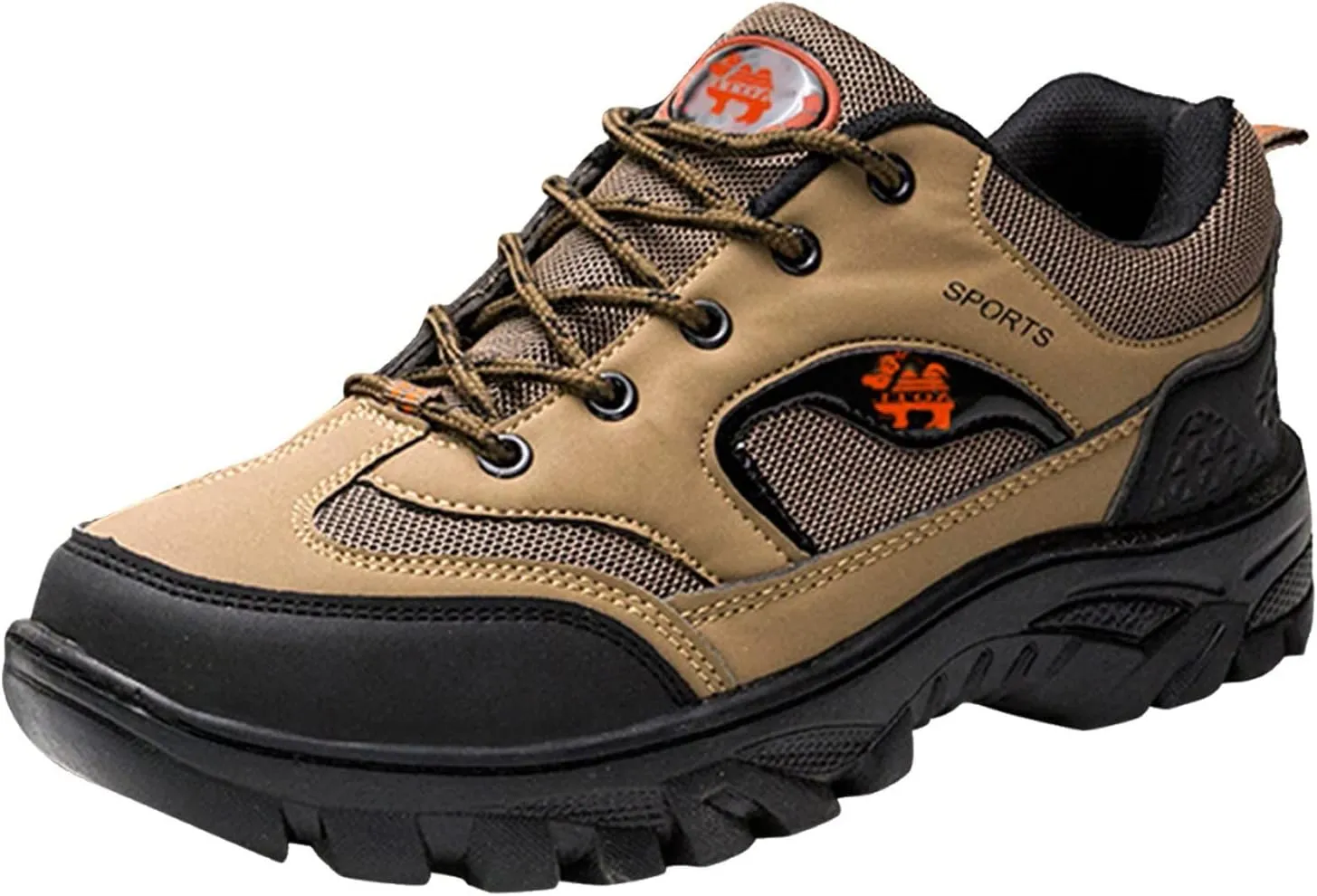Men's Hiking Shoes Outdoor Walking Shoes Waterproof Work Shoes Trekking Trails Shoes with Arch Support