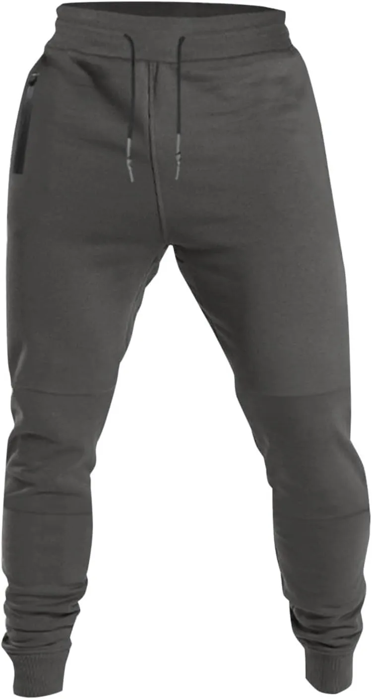 Mens Jogger Pants Gym Slim Fit Elastic Waist Drawstring Sweatpants with Pocket Athletic Pants for Training Running
