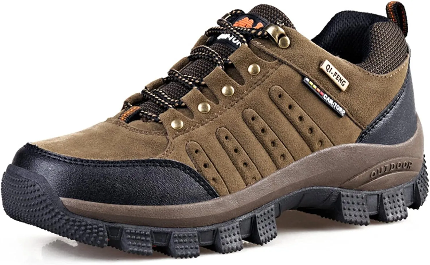 Mens Low Rise Trekking Hiking Shoes, Lightweight Outdoor Travelling Camping Climbing Shoes, Lace-Up Sports Trainers