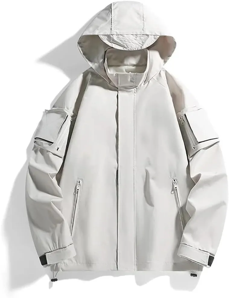 Mens Waterproof Hiking Windproof Windbreaker Coat Breathable Fishing Camping Trekking Jacket