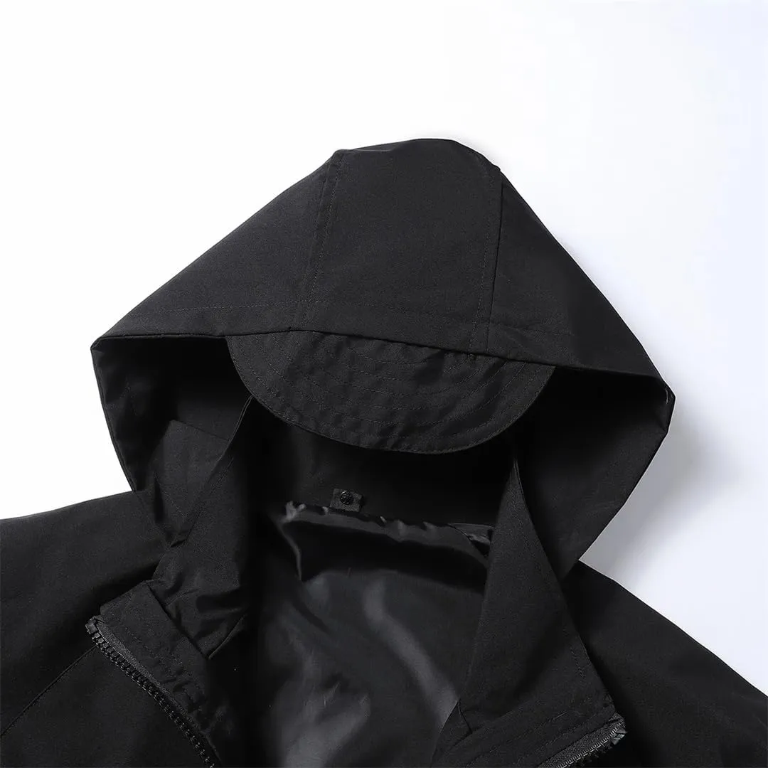 Mens Waterproof Hiking Windproof Windbreaker Coat Breathable Fishing Camping Trekking Jacket