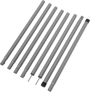 Milisten 2 Sets Sturdy Adjustable Iron Canopy Poles of Tent Rods for Camping Tarp Support Versatile Outdoor Use Durable Weather Resistant Design for Hiking Backpacking