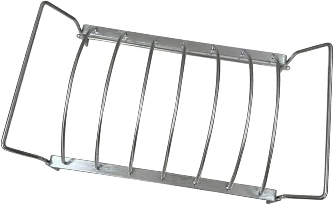 Milisten Foldable Barbecue Grill Stand Portable Grill Rack Chicken Rack Meat for Camping