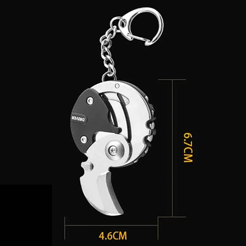 Mini Survival Tool Keychain - Essential Hiking Gear
