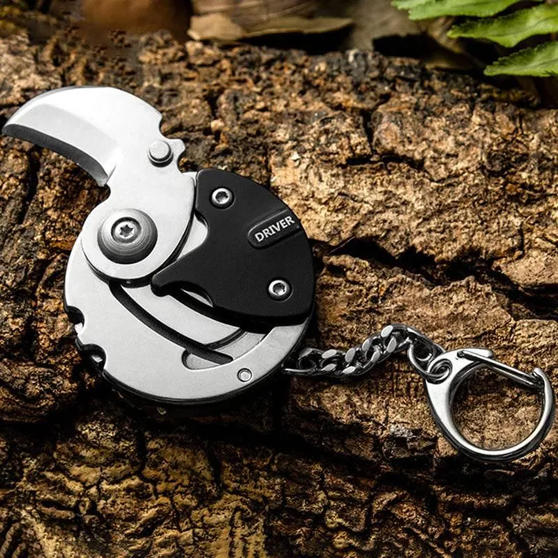 Mini Survival Tool Keychain - Essential Hiking Gear