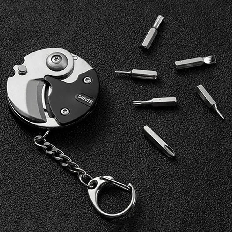 Mini Survival Tool Keychain - Essential Hiking Gear