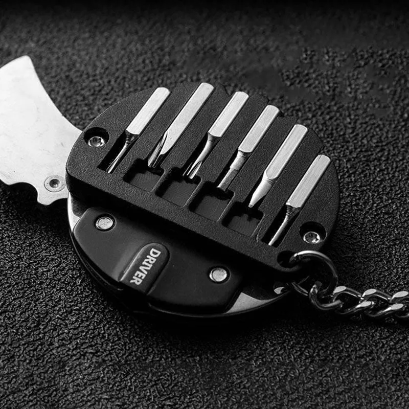 Mini Survival Tool Keychain - Essential Hiking Gear