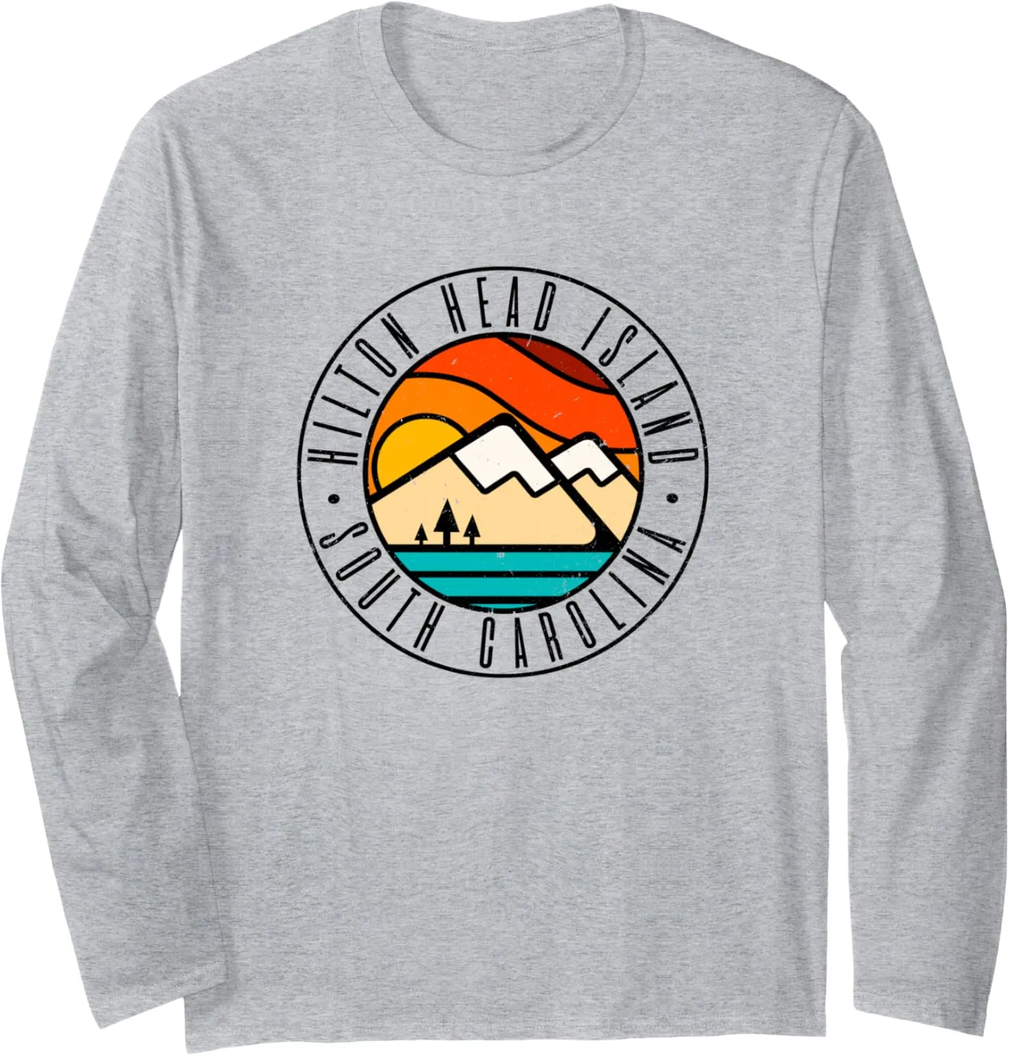Minimalist Outdoors Hilton Head Island South Carolina SC Long Sleeve T-Shirt