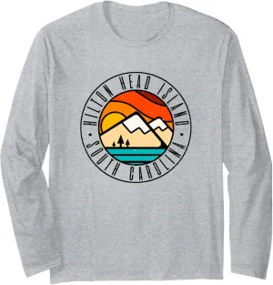 Minimalist Outdoors Hilton Head Island South Carolina SC Long Sleeve T-Shirt