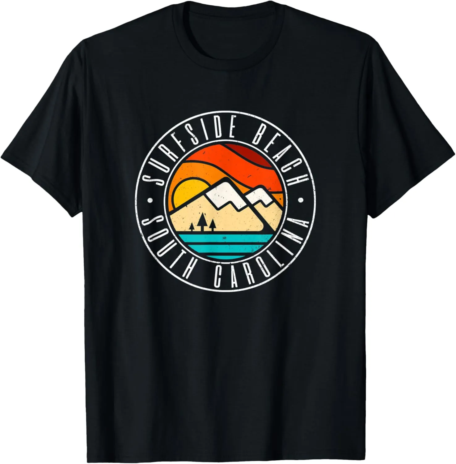Minimalist Outdoors Surfside Beach South Carolina SC T-Shirt