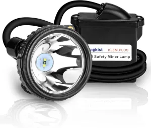 Mining Light Rechargeable 1 2 LED Miners Headlamp Waterproof Cap Lamp Safety Explosion Rroof Coal Miner Light for Hunting Fishing Coal Miner (KL6M.Plus-Medium Size)