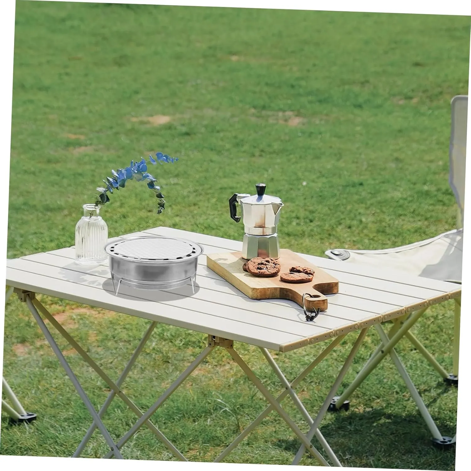 Mipcase Convenient Outdoor BBQ Rack Portable Barbecue Grill for Camping and Home Use